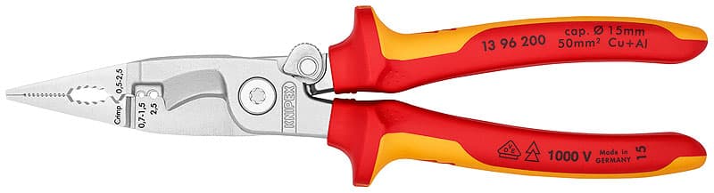Електротехнически клещи Knipex 13 96 200 / 200mm 