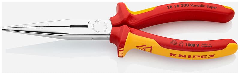 Полукръгли клещи с резачки Knipex 26 16 200 хромирани 200mm