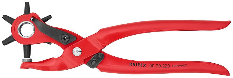 Пробивни револверни клещи Knipex 90 70 220 червени 220mm