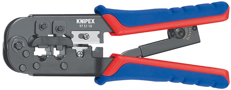 Пресоващи клещи за конектори Western Knipex 97 51 10 полирани 190mm