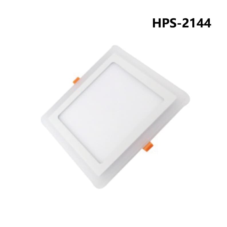 LED панел за вграждане квадрат LEDMax AMHPS-2144 два кръга на светене 6W+3W 