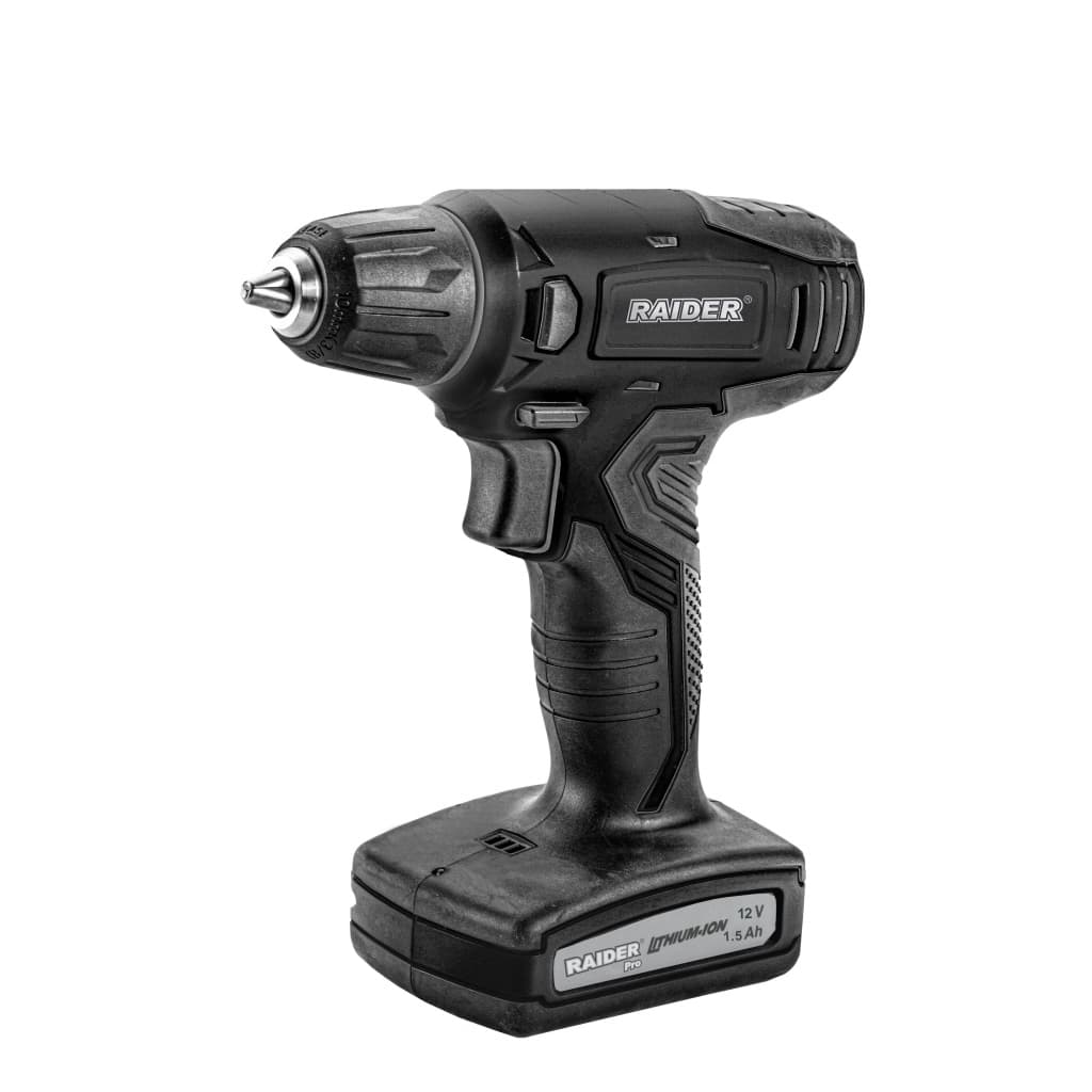 Акумулаторна бормашина Raider RDP-CDL30 Bl Li-ion 12V 1.5Ah 26Nm + аксесоари 