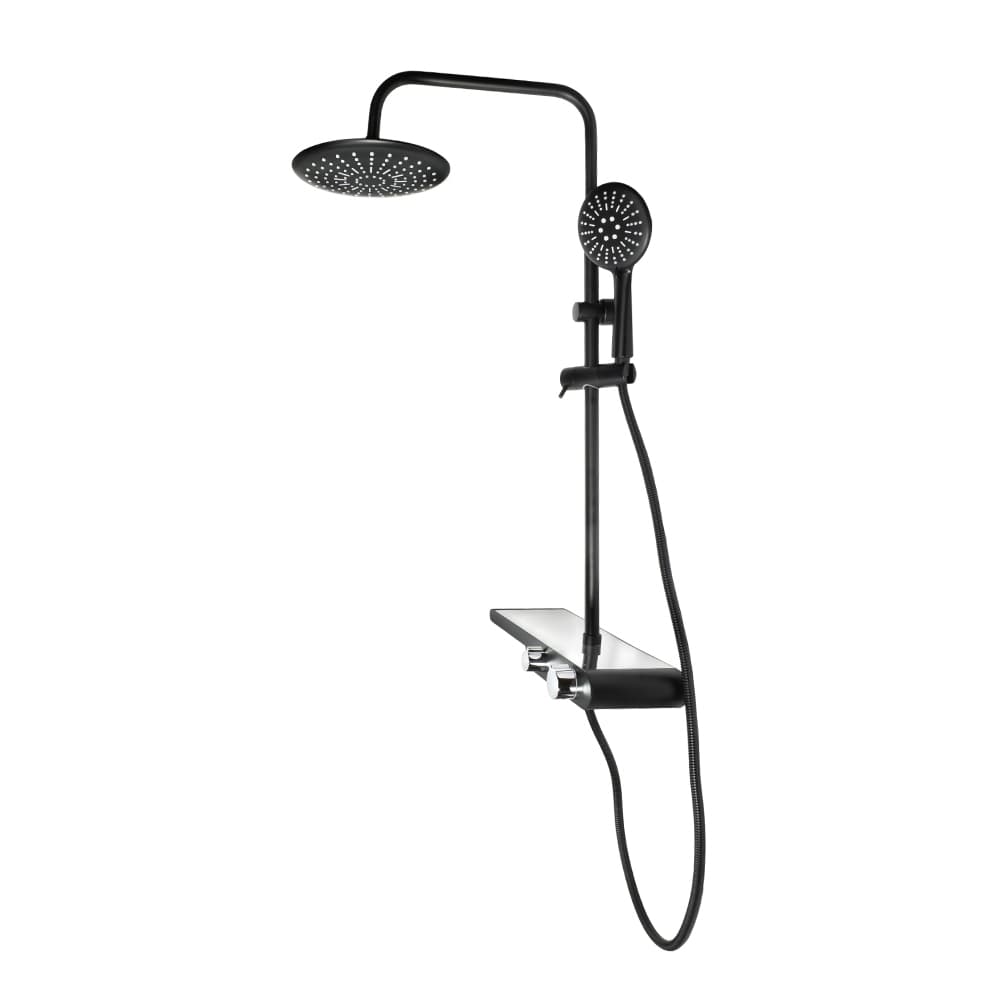 Тръбно окачване със смесител Cascada PL104HE-1E-F Black