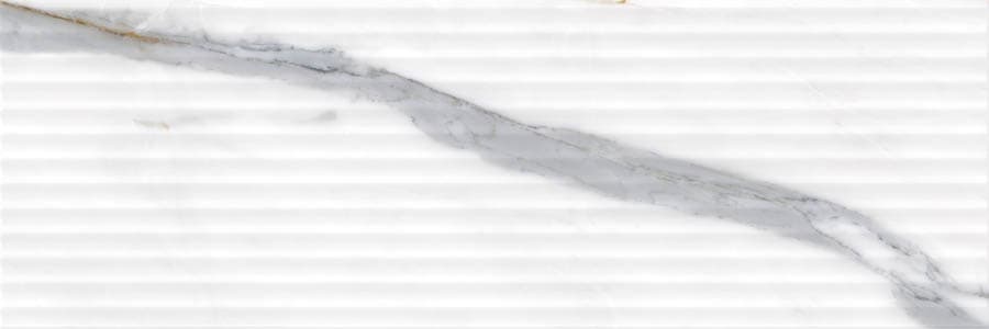 Стенна плочка Blumarine White Structure Satin G1 / 25x75 см