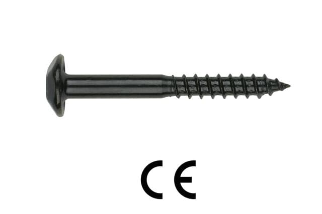 Секретен винт Index WB INV-N TX40 черен 7x60мм / 15 броя
