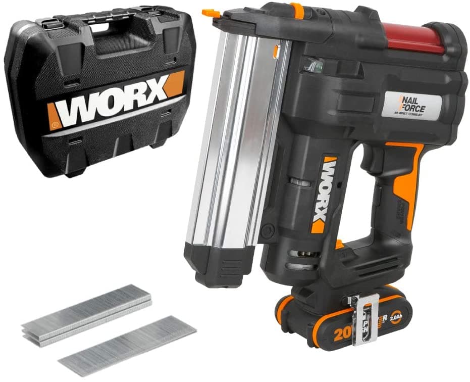 Акумулаторен такер 2 в 1 Worx WX840 / 20V 2,0Ah с батерия и зарядно
