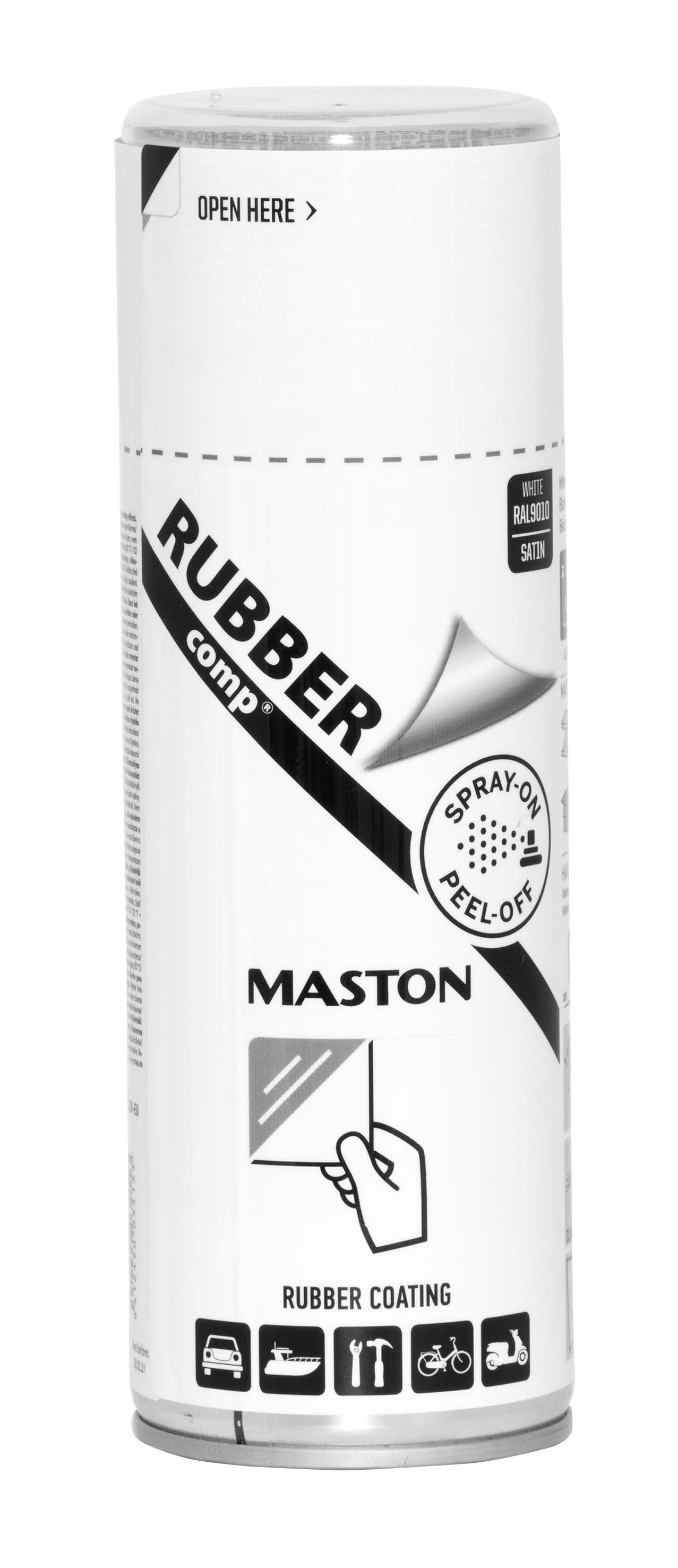 Гумен спрей боя Maston бял 400 ml