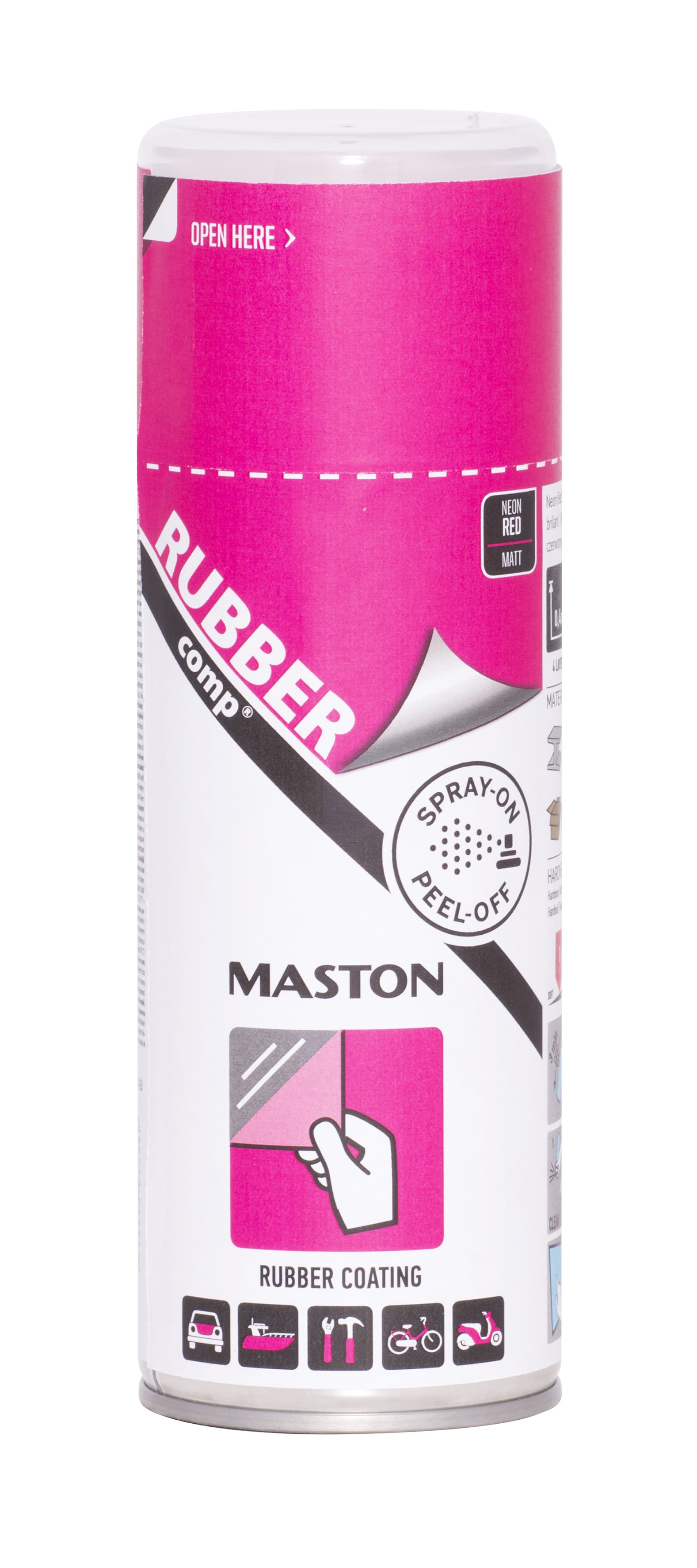 Гумен спрей боя Maston неоново розов 400 ml