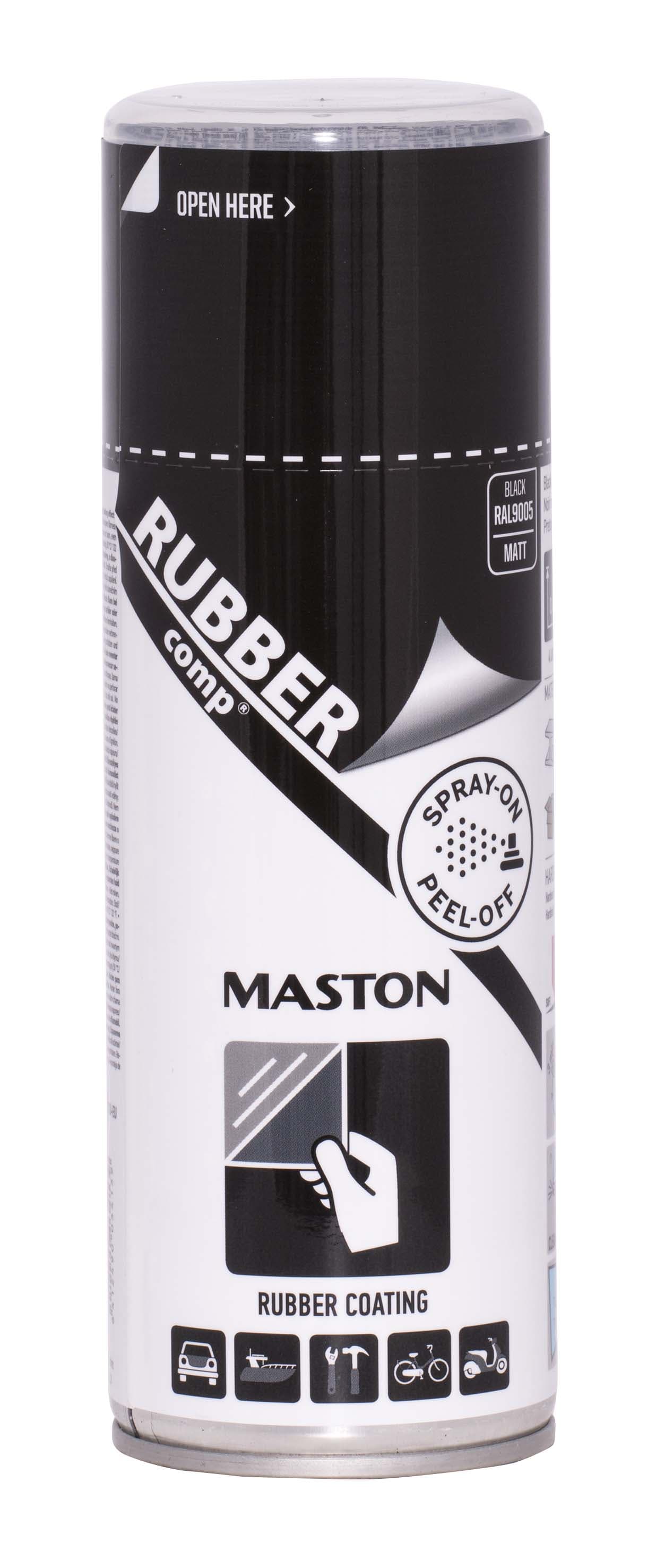 Гумен спрей боя Maston черен мат 400 ml