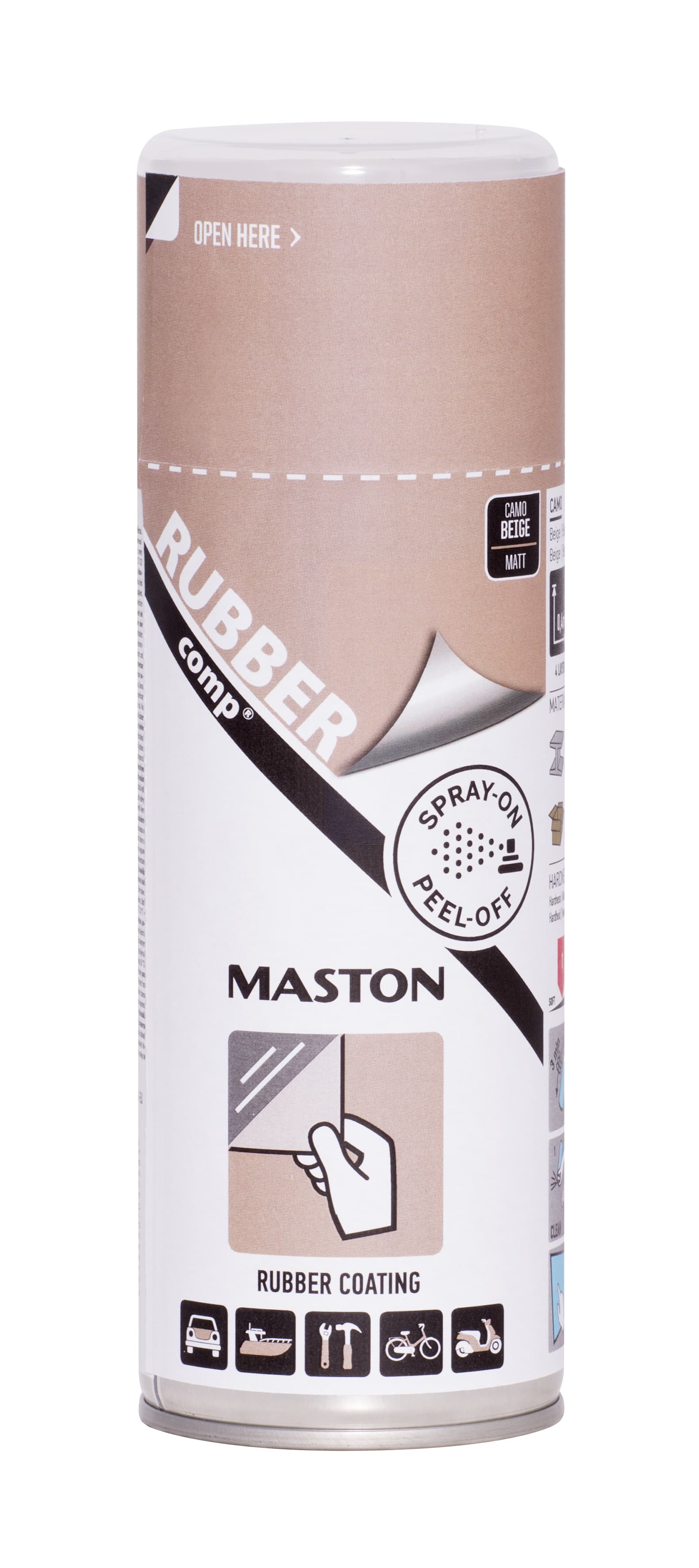 Гумен спрей боя Maston камуфлажно бежов мат 400 ml