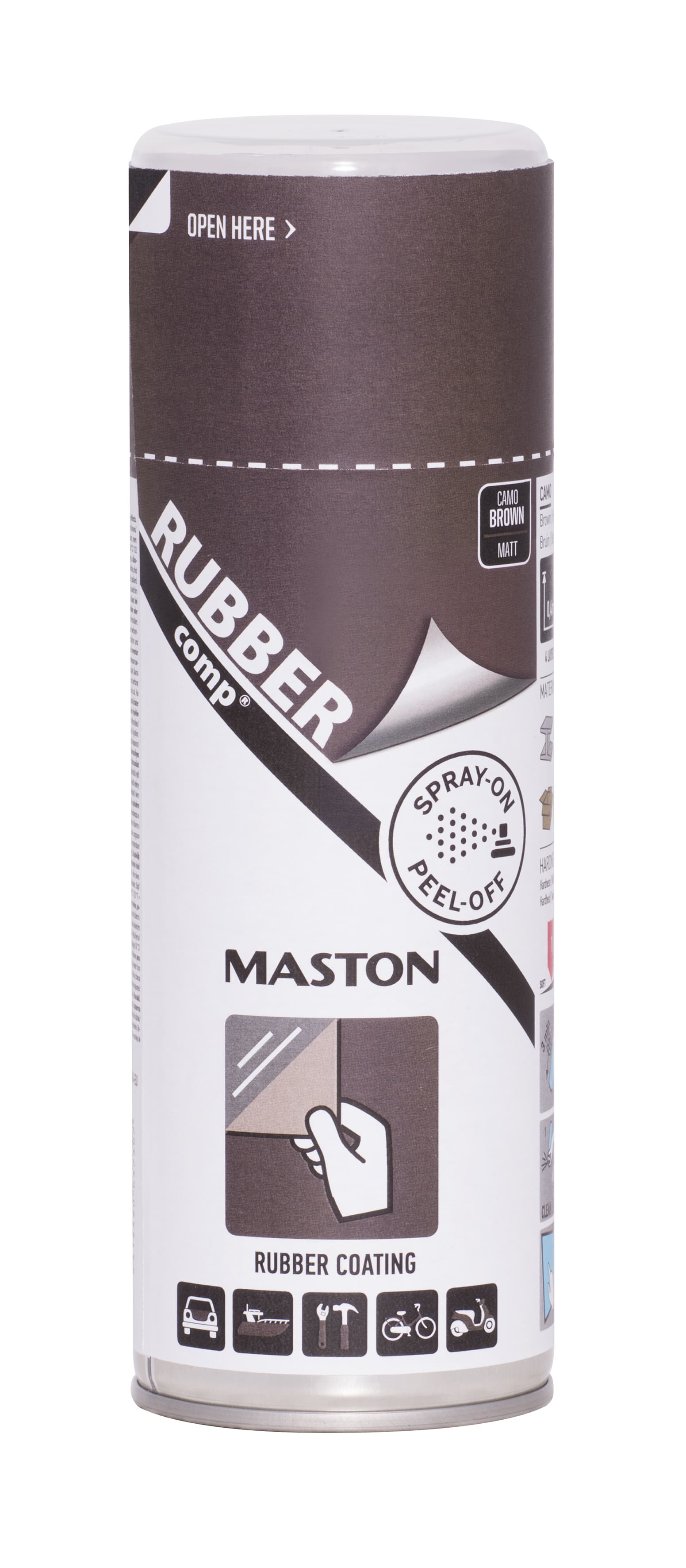 Гумен спрей боя Maston камуфлажно кафяв мат 400 ml
