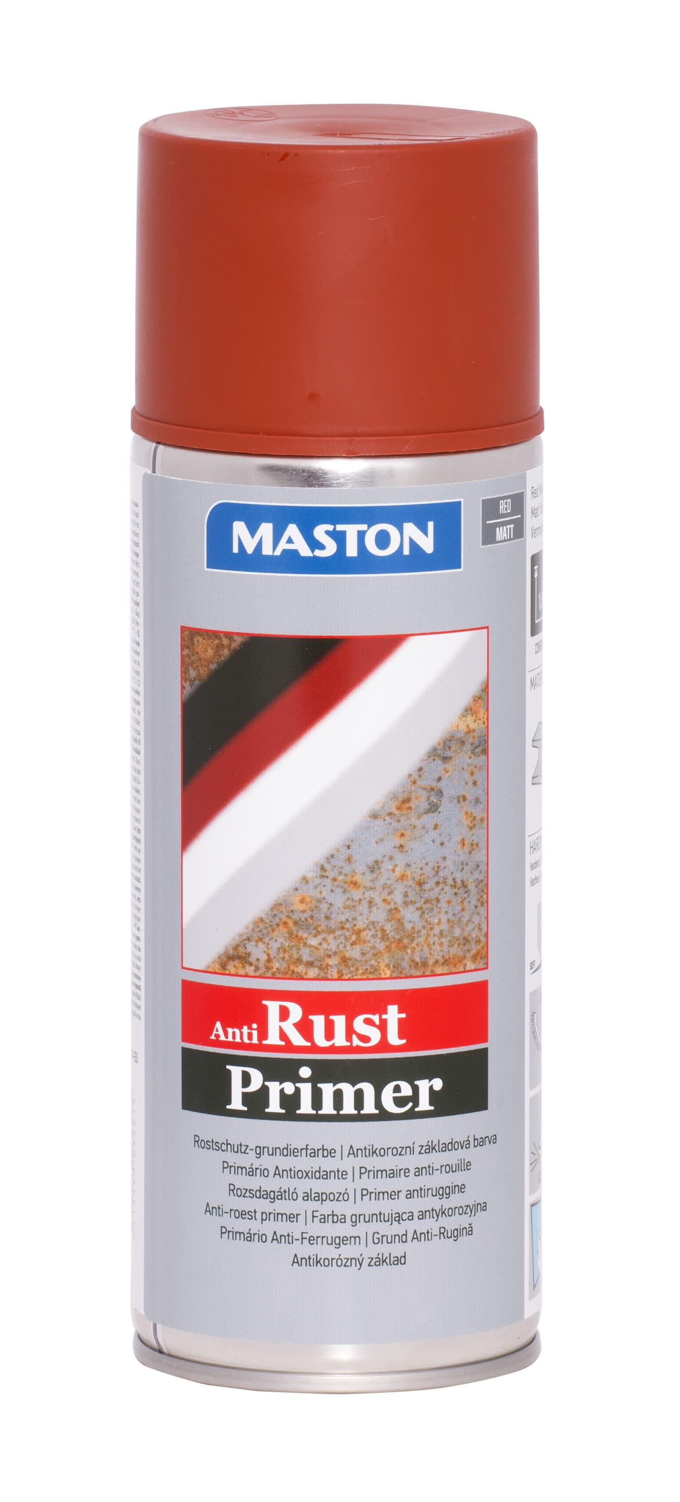 Спрей боя / антикорозионен грунд Maston червен 400 ml