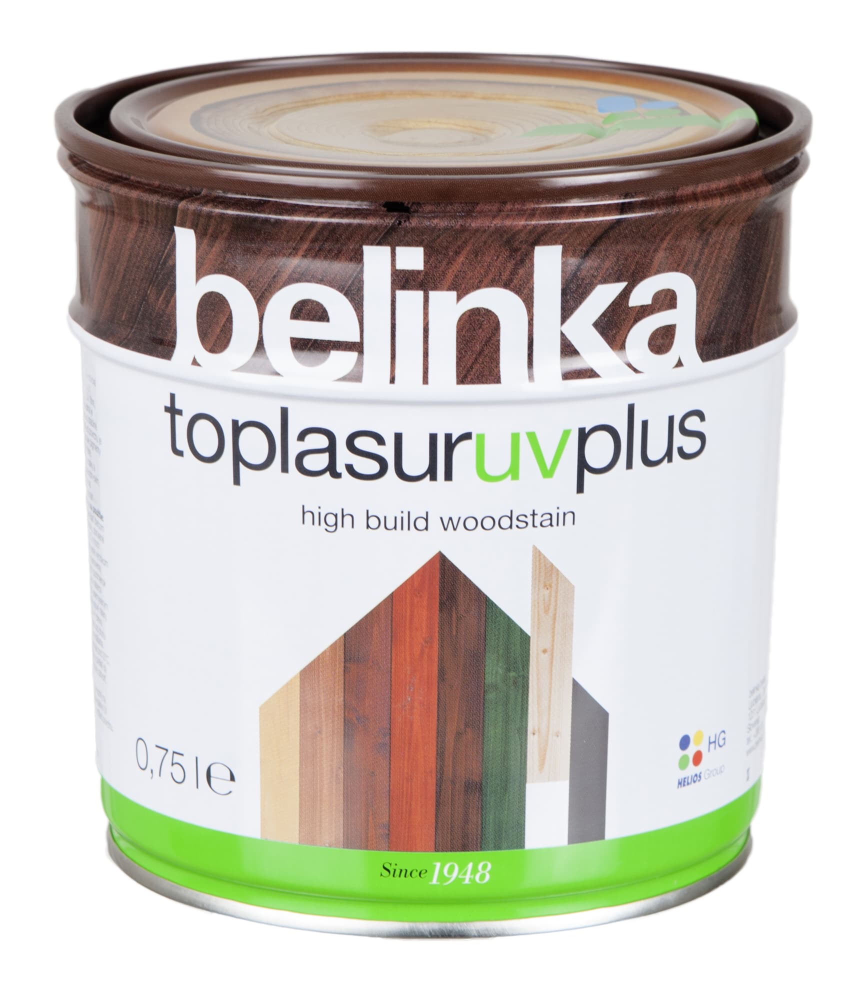 Лазурен лак за дърво Belinka Toplasur UV Plus зелен 0,75 л