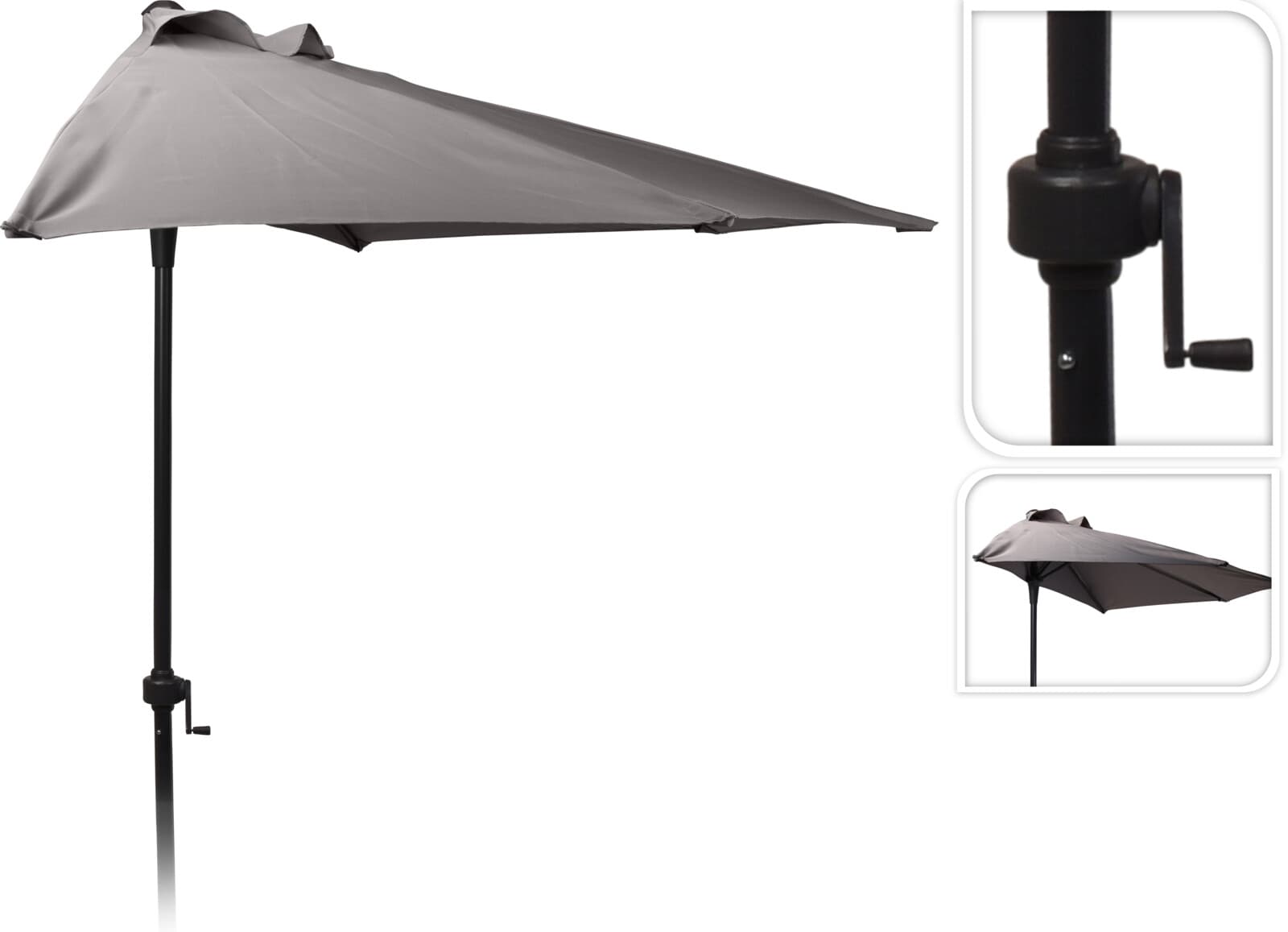 Чадър полукръг FC3000220 Dark Taupe 250см