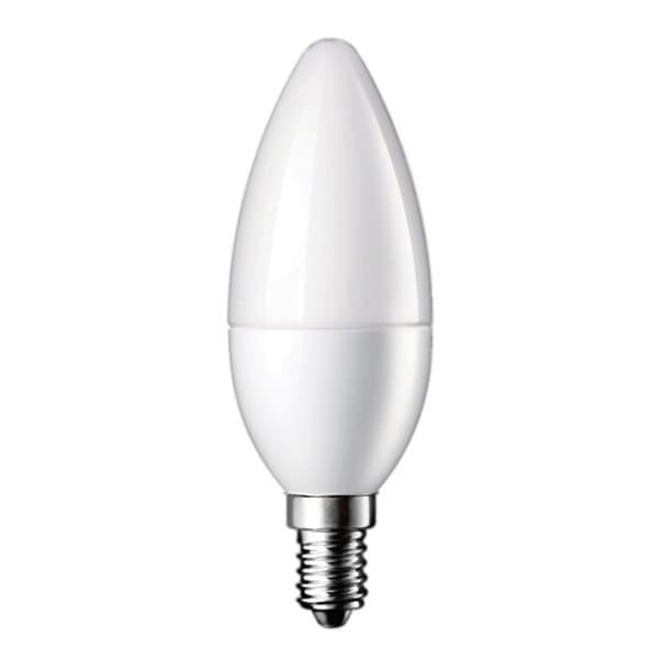 LED крушка кендъл Optonica C37 E14 6W 4500K 3 броя