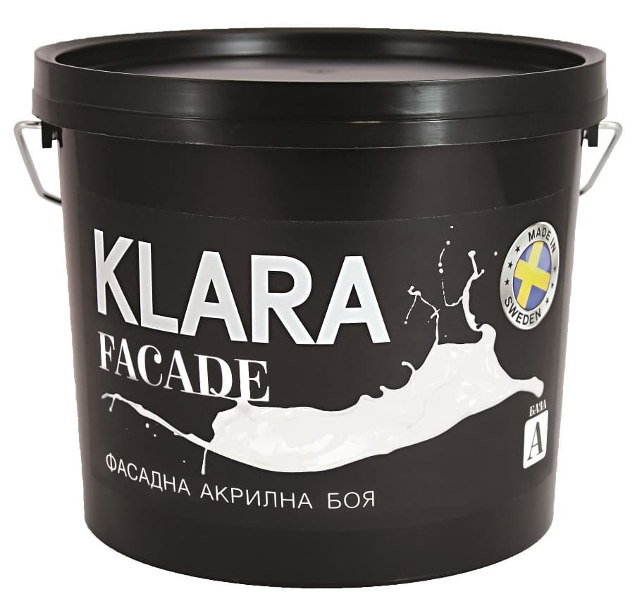 Фасадна акрилна боя Klara Facade база А 9л
