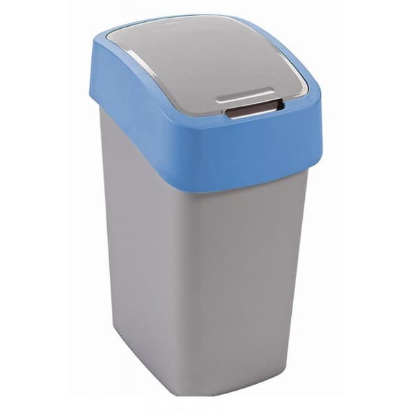Пластмасов кош за отпадъци Pacific Flip Bin 217816 / 9л силвер/син