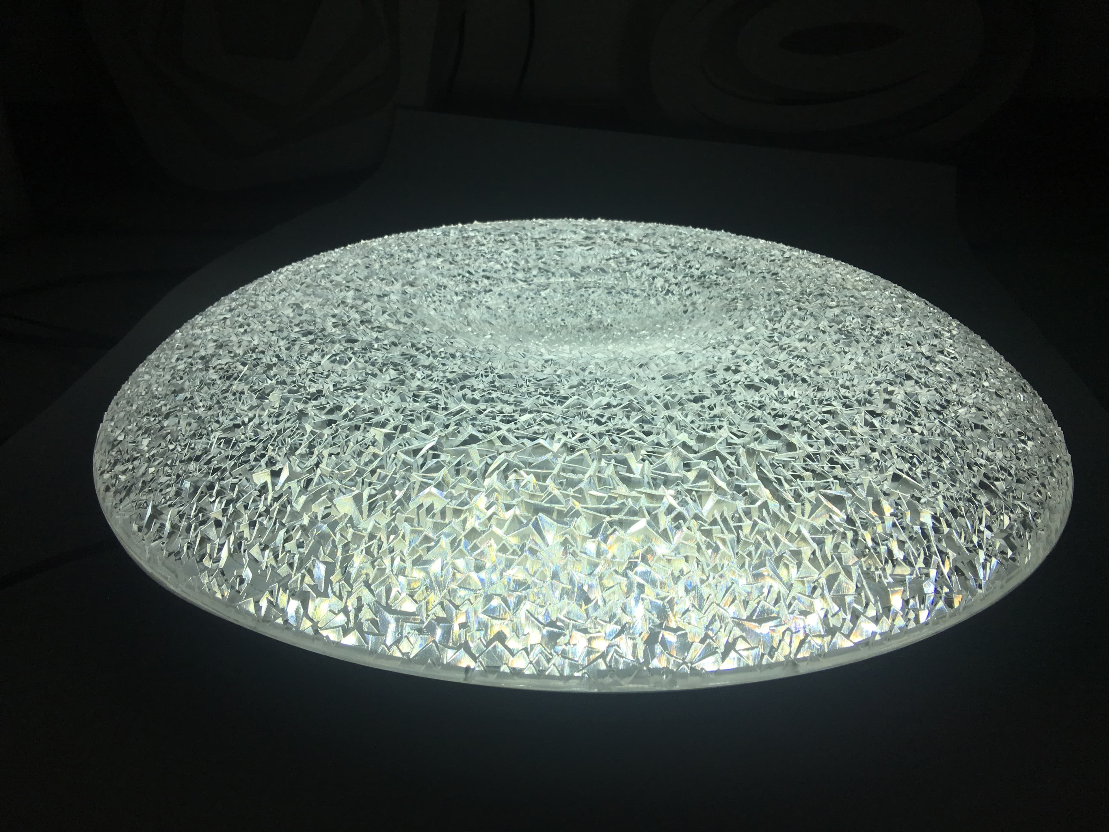 LED плафон LEDMax Glacier + дистанционно управление 24W ø39см