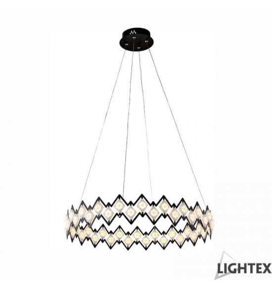 LED полилей Lightex Valentina висящ 44W черен 
