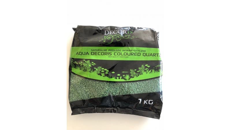 Натурален аквариумен субстрат AquaEL Aqua Decoris Gravel Green 2-4mm 1kg