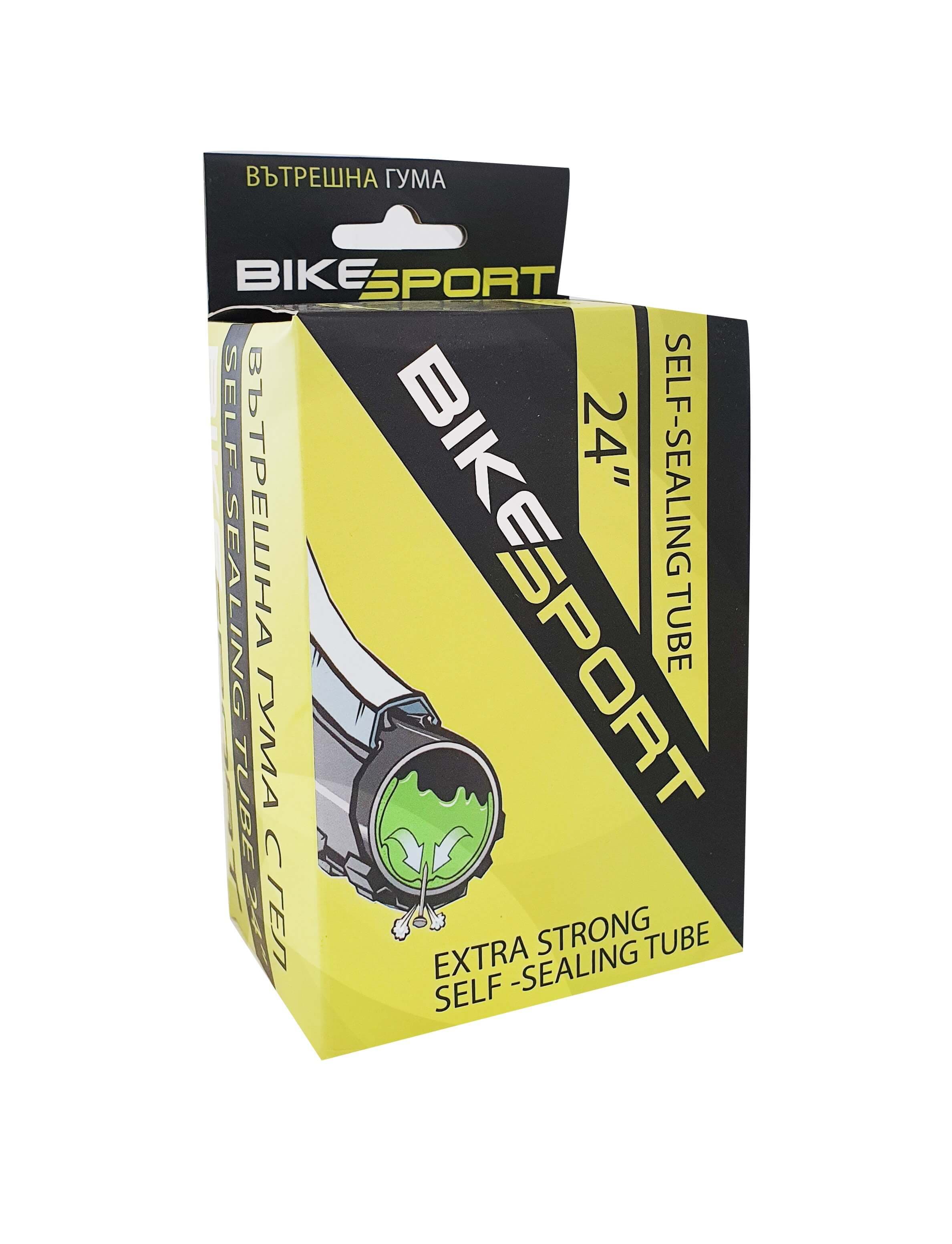 Вътрешна гума с гел Bikesport 24*1.95/2.125 AV 48