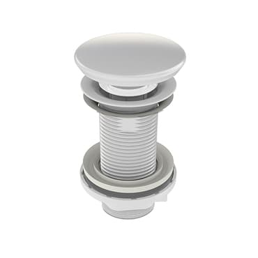 Витло без преливник Click-clack 1 1/4" бяло