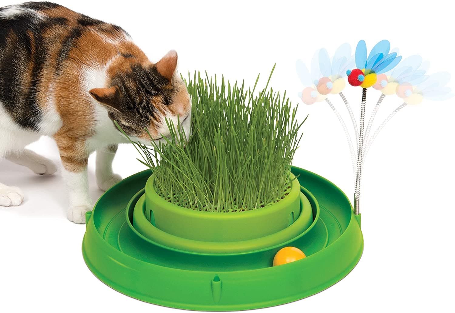 Играчка за котки Catit Play Circuit Ball Toy с котешка трева