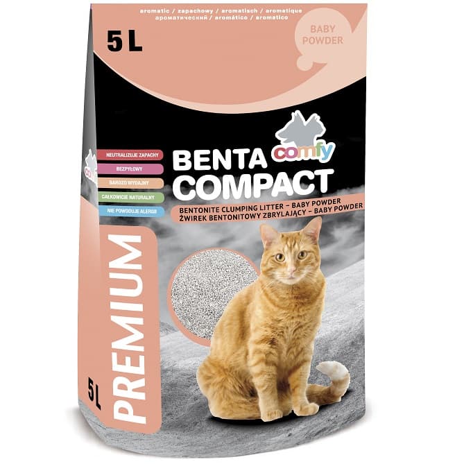 Пълнеж за котешка тоалетна / постелка Comfy Litter Benta Compact 5L Baby