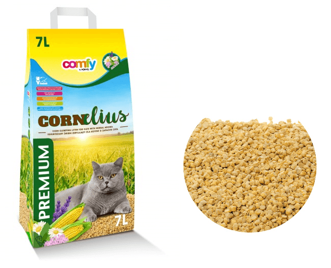 Пълнеж за котешка тоалетна / постелка Comfy Litter Cornelius 7L Natural