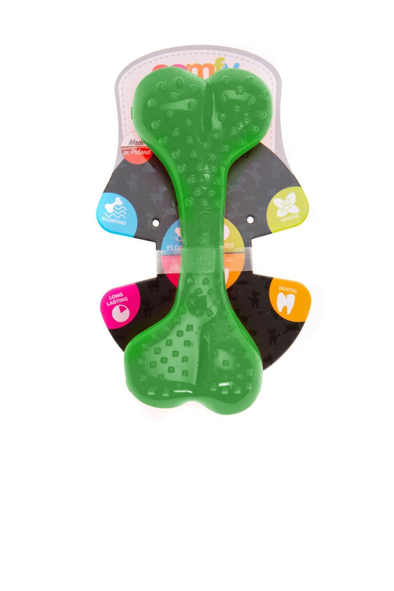 Дентална играчка за кучета Comfy Toy Mint Dental Bone Green 12,5cm