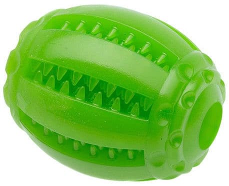 Дентална играчка за кучета Comfy Toy Mint Dental Rugby Green 8x6.5cm