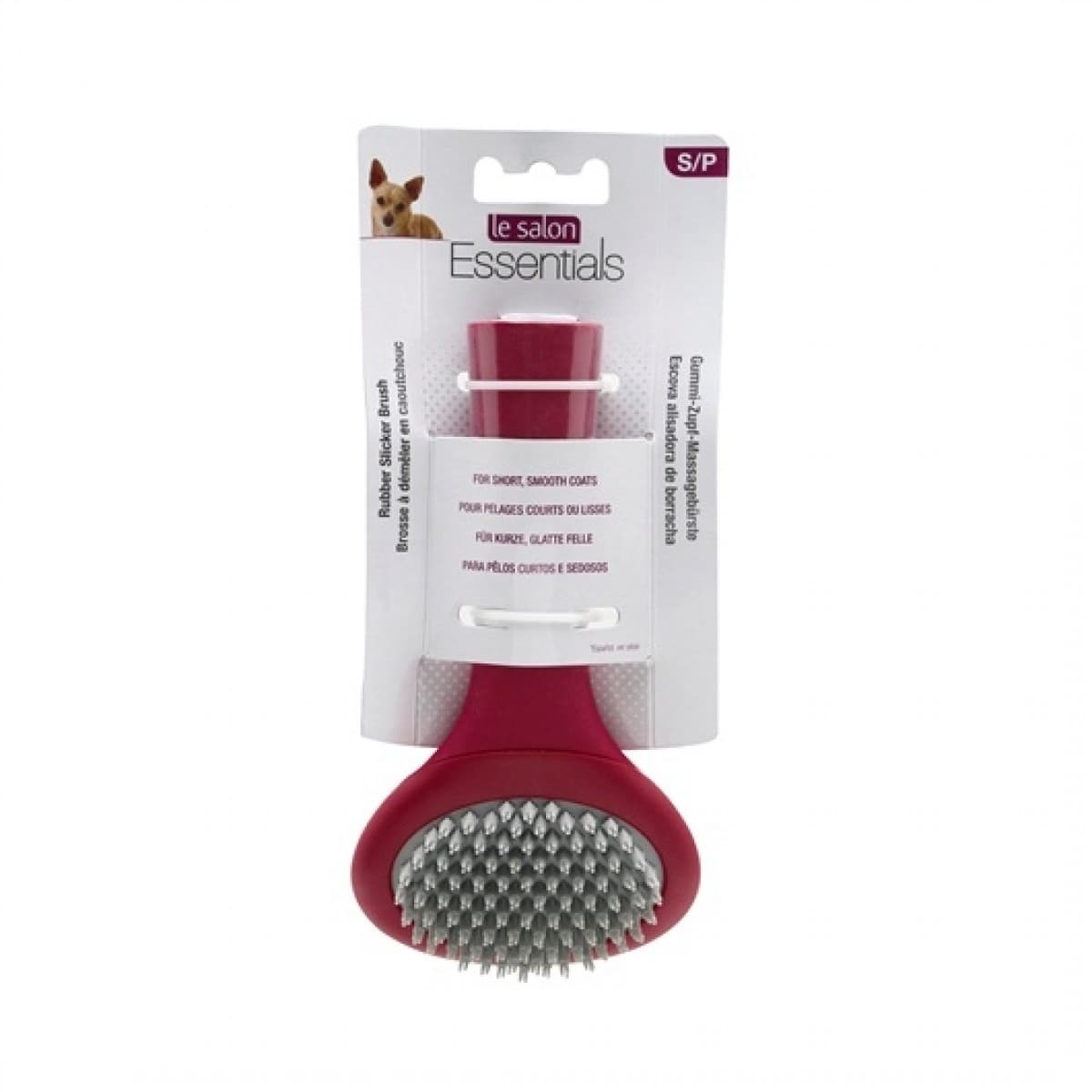 Четка за кучета LS Essentials Rubber Slicker Brush S