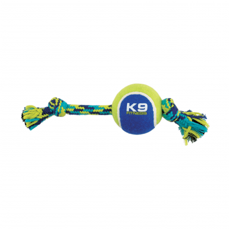 Играчка за кучета Zeus K9 Knotted Rope Bone W / T-Ball 31cm