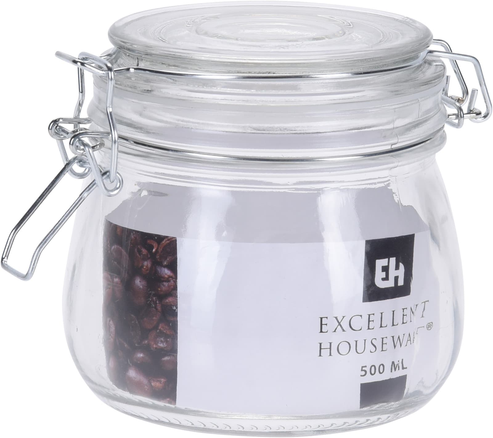 Стъклен буркан с капак 500ml