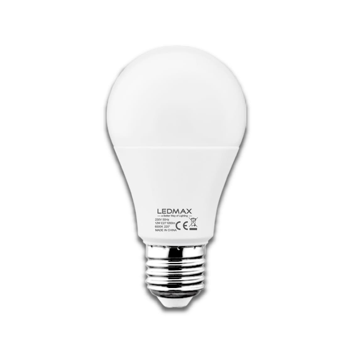 LED крушка LEDMax Е27 12W 6500K A60 CE/EMC