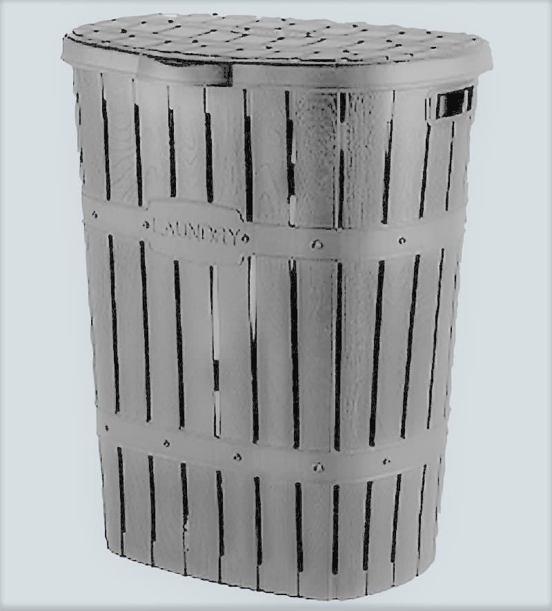 Кош за пране Bamboo 60L сив