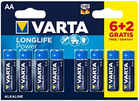 Алкални батерии Varta Helps Power AA блистер 6+2 броя