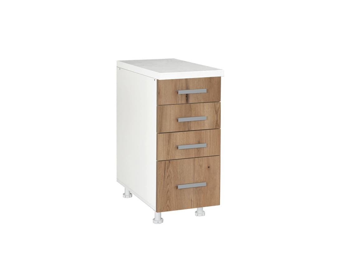 Долен шкаф с четири чекмеджета Matis D40F Дъб Артисан