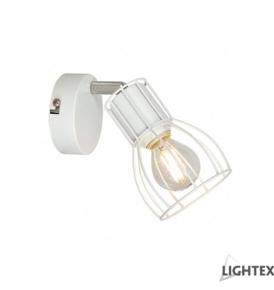 Аплик Lightex Lorena 1xE14 бял 