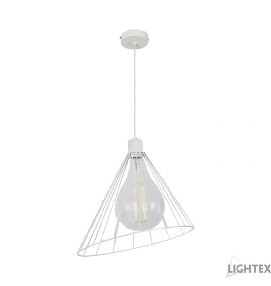 Пендел Lightex Silvia 1xE27 бял 