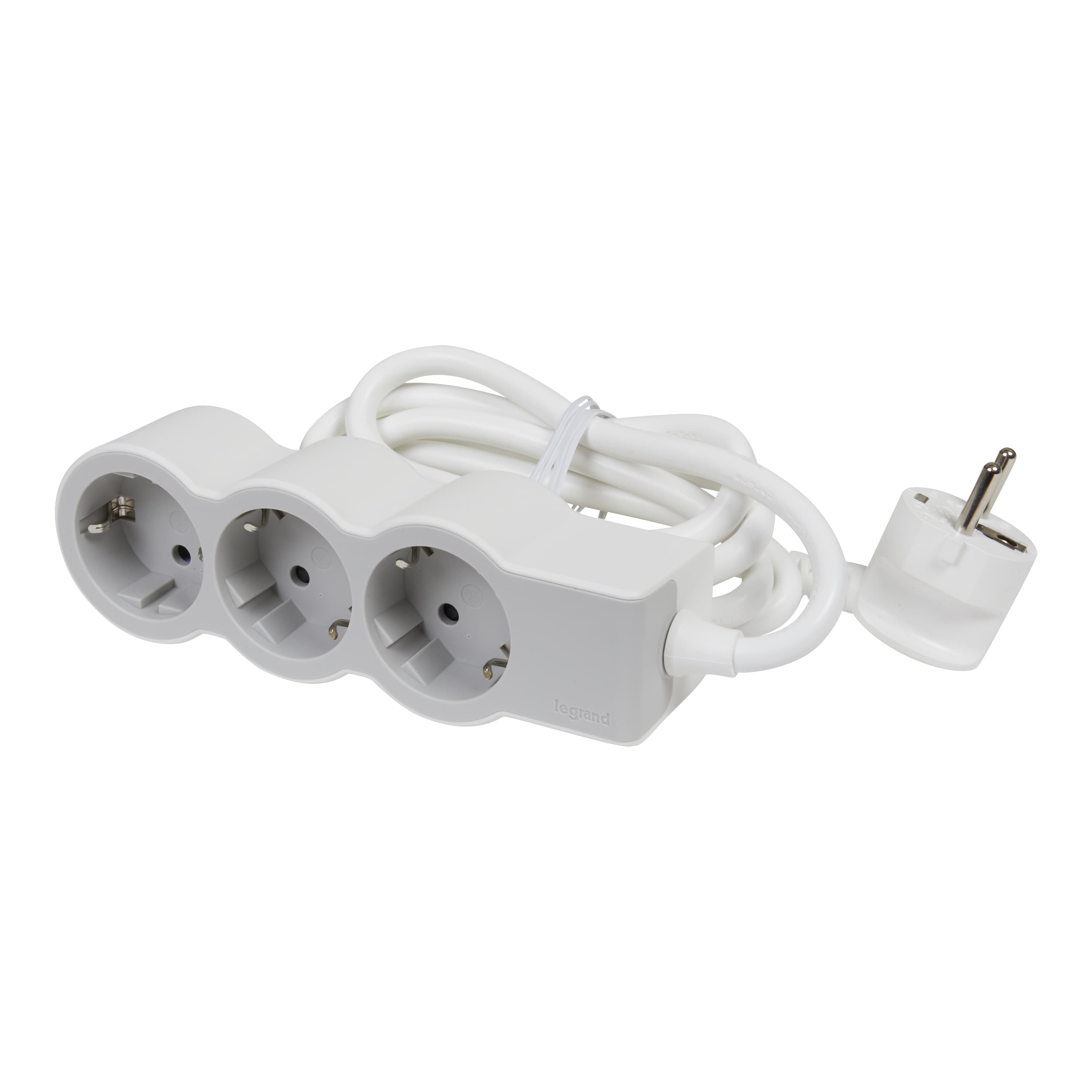 Разклонител 3x2P+E с кабел 5 метра / 1.5mm2 Standard Legrand бял