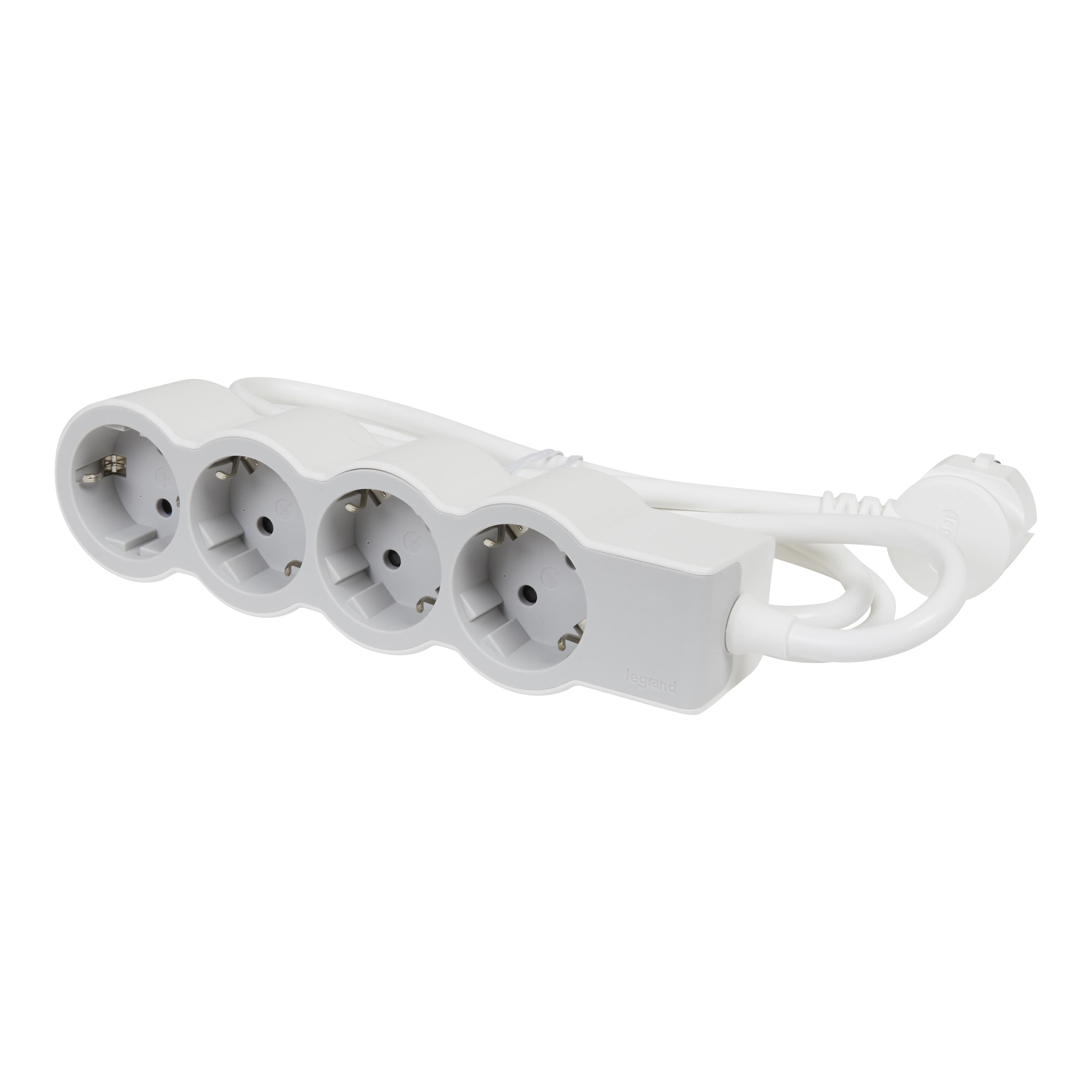 Разклонител 4x2P+E с кабел 1.5 метра / 1.5mm2 Standard Legrand бял
