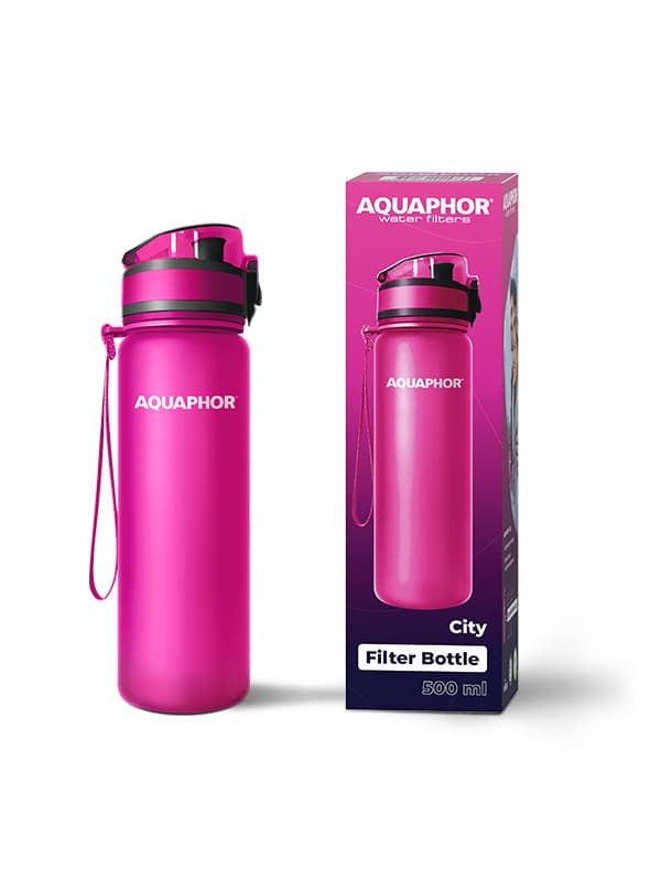 Филтрираща бутилка Aquaphor City Tritan Розова 500 ml