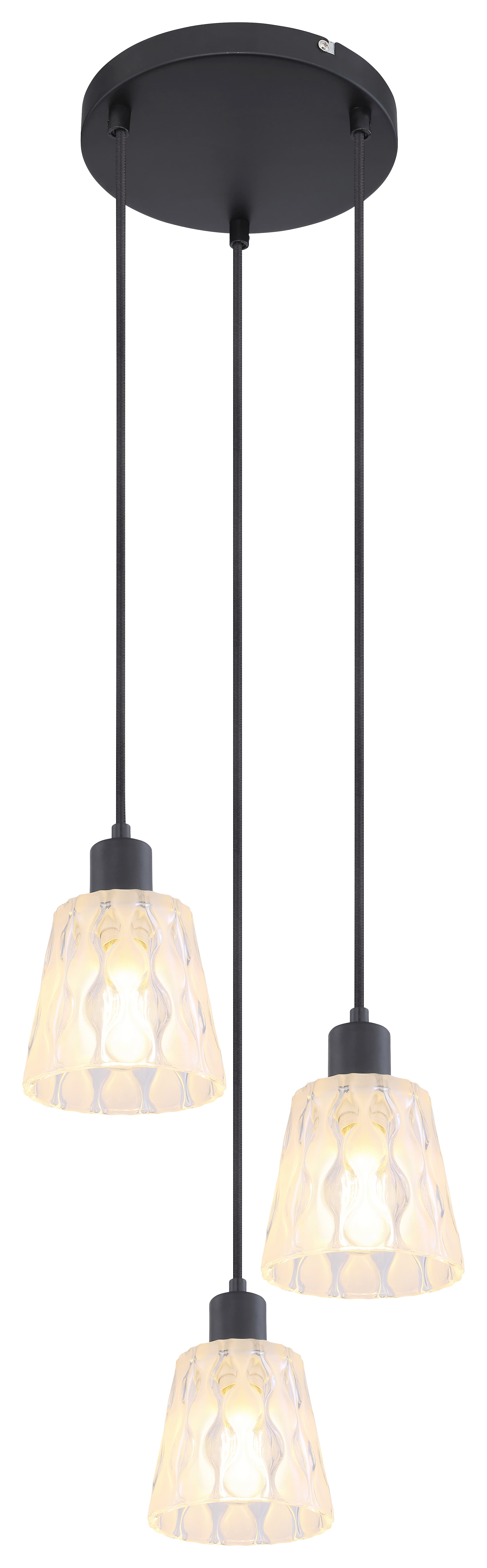 Пендел Rabalux Jarina E27 3x40W черен