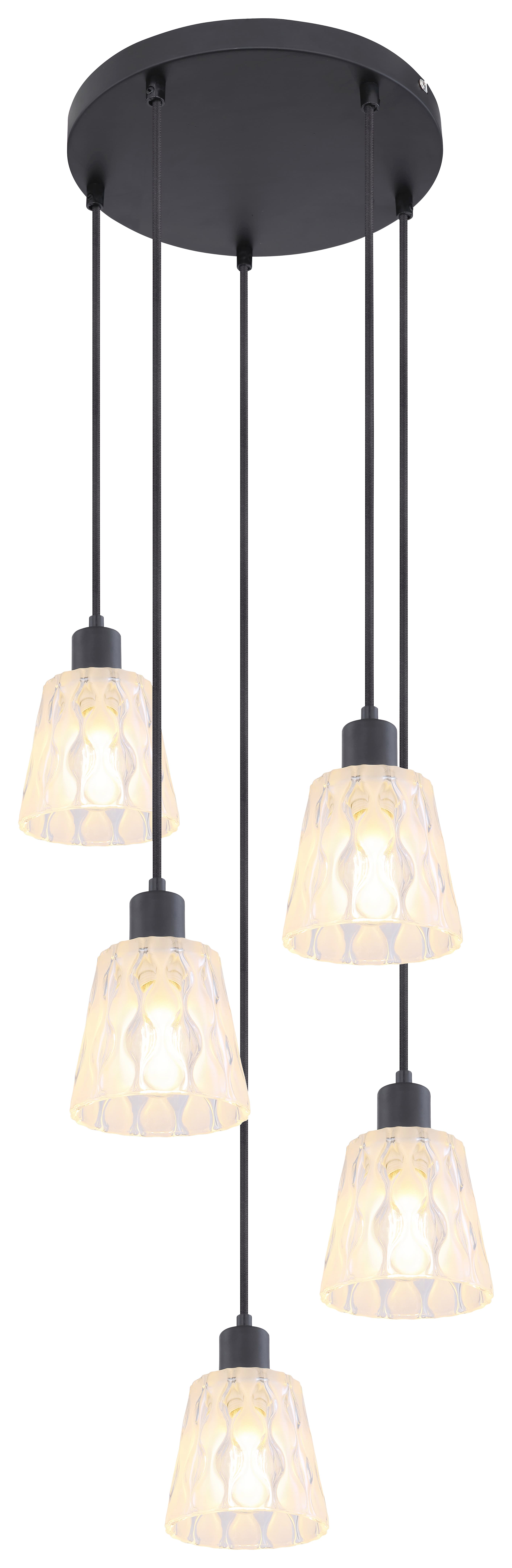Пендел Rabalux Jarina E27 5x40W черен