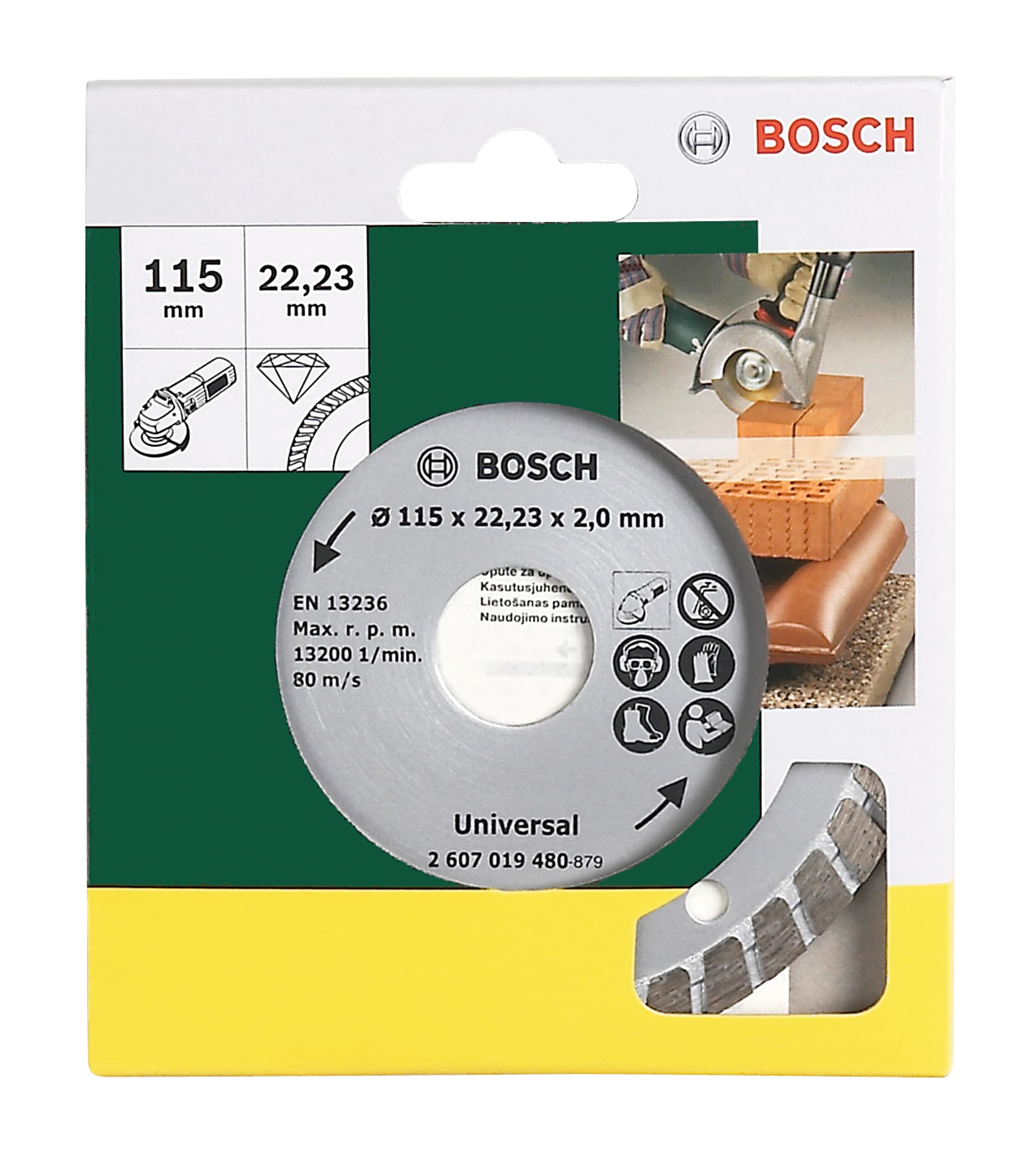 Диамантен диск Bosch Turbo Promoline 115x22.23х2мм 
