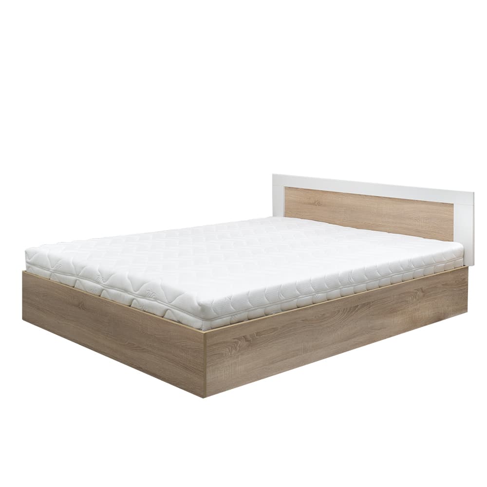 Двойно легло Калифорния 160x200 Дъб Сонома+Бяло