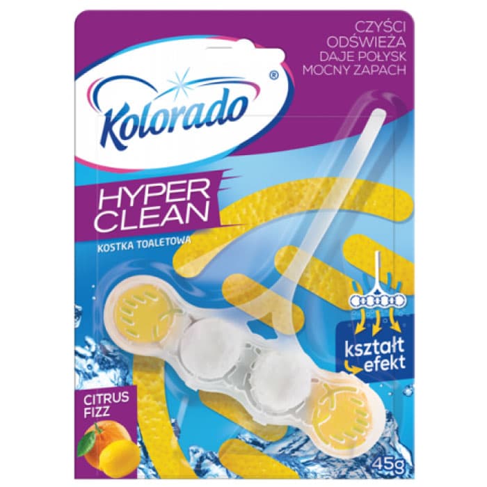 WC ароматизатор Flower  Citrus Fizz жълт 45г