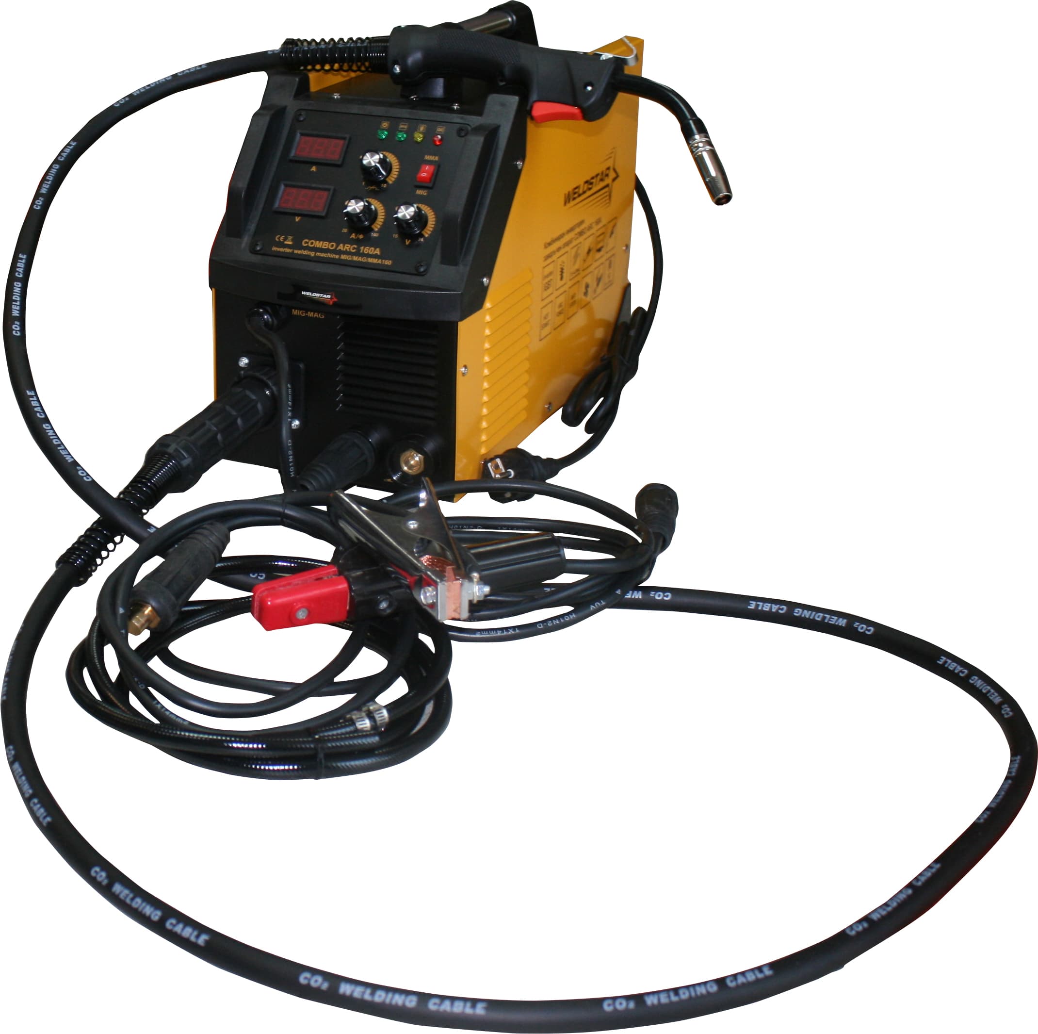 Комбиниран инверторен заваръчен апарат Weldstar Combo Arc 160 / 6.8 kW