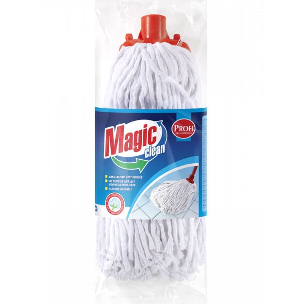 Бърсалка с памучно въже Magic clean Profi права резба